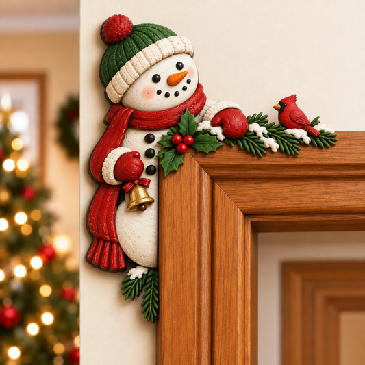 Christmas decoration for the corner of the doorframe