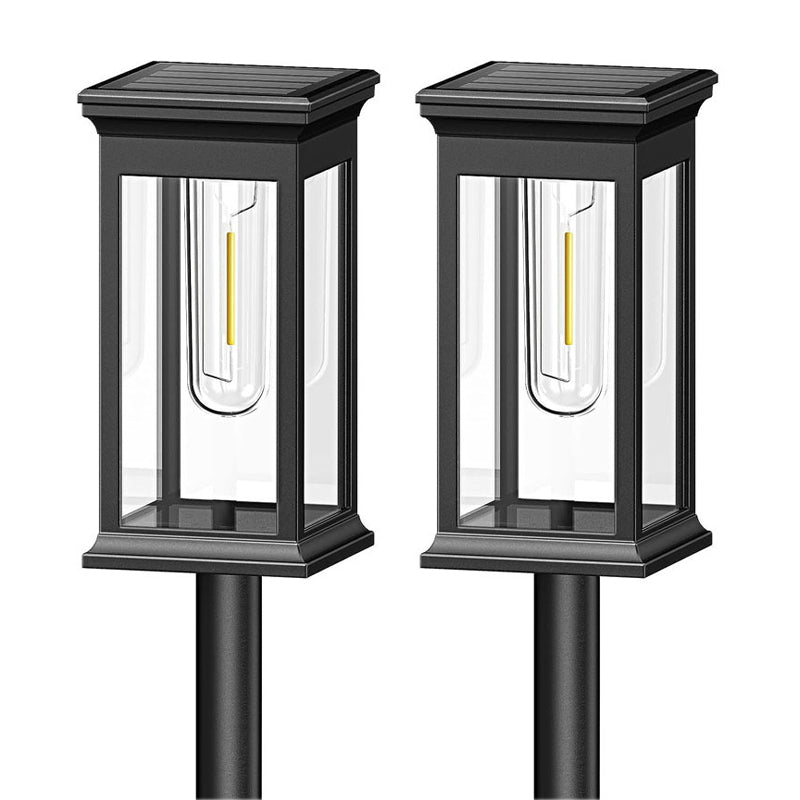đ Solcellsdriven trĂ€dgĂ„rdslampa med glödtrĂ„dseffekt â VattentĂ€t och idealisk för gĂ„ngar och grĂ€smattor