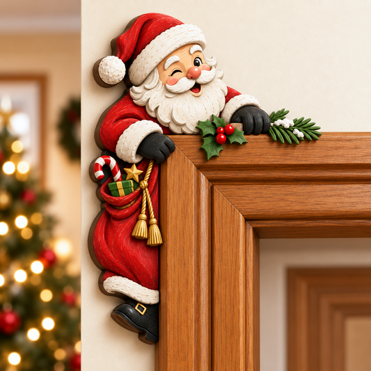 Christmas decoration for the corner of the doorframe
