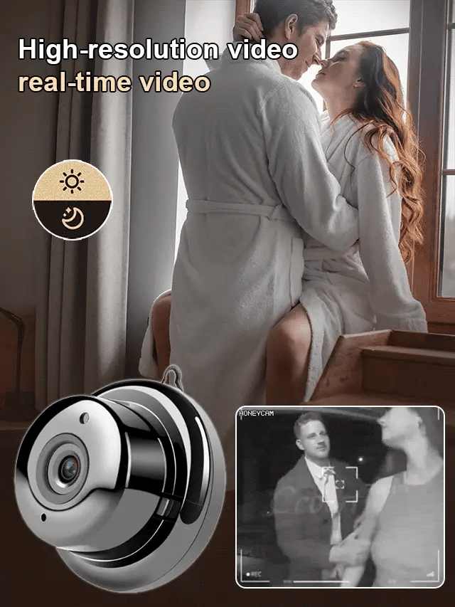 📸 1080P trådlös minikamera i myntstorlek, kan installeras var som helst, fjärrövervakning i realtid via smarttelefon.