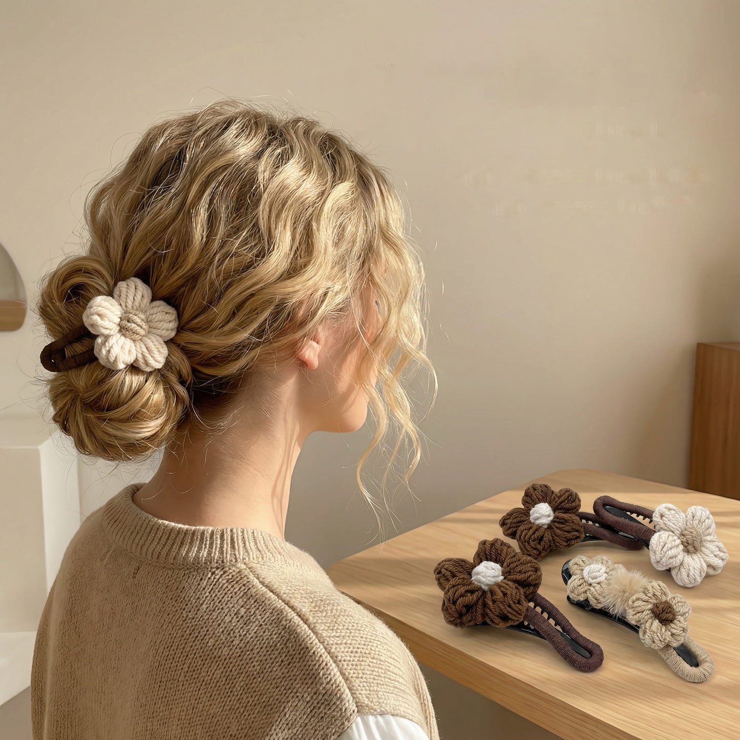 🌸Mjuk, tjock hårklämma – Icke-irriterande ankaformad klämma