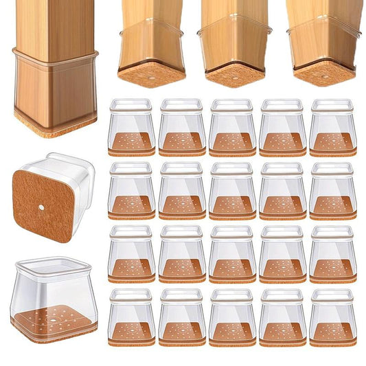 ✨ Universella gummibenskydd för stolar – Passar alla stolsbensformer, reptåliga och slitstarka, den ultimata lösningen för att skydda dina golv.