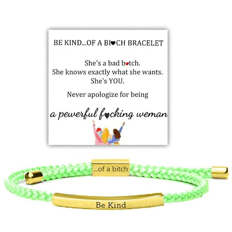 ✨📿 Vävt armband i rostfritt stål – motiverande och inspirerande armband med borttagbar tryck! ✨🦾