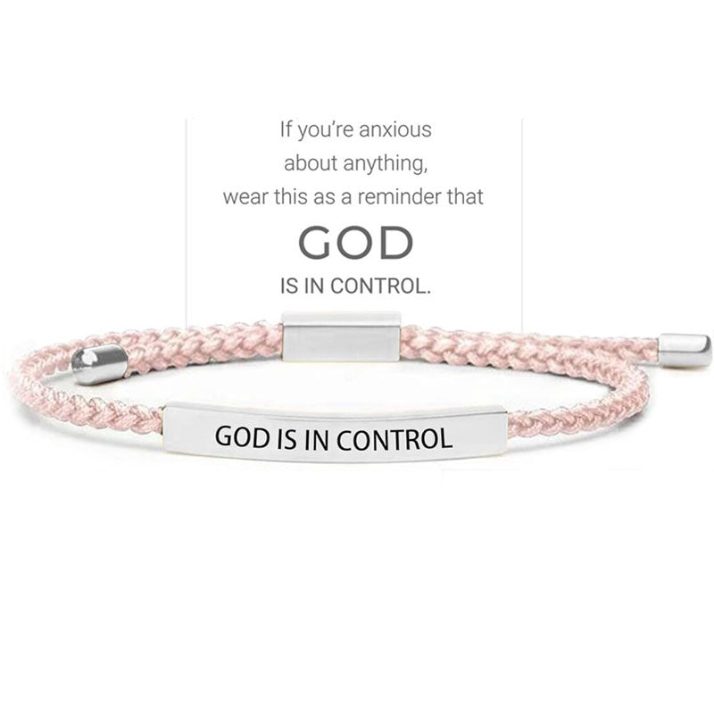 ✨📿 Vävt armband i rostfritt stål – motiverande och inspirerande armband med borttagbar tryck! ✨🦾