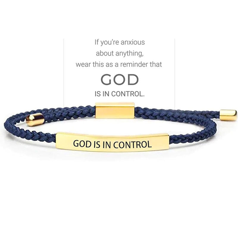 ✨📿 Vävt armband i rostfritt stål – motiverande och inspirerande armband med borttagbar tryck! ✨🦾