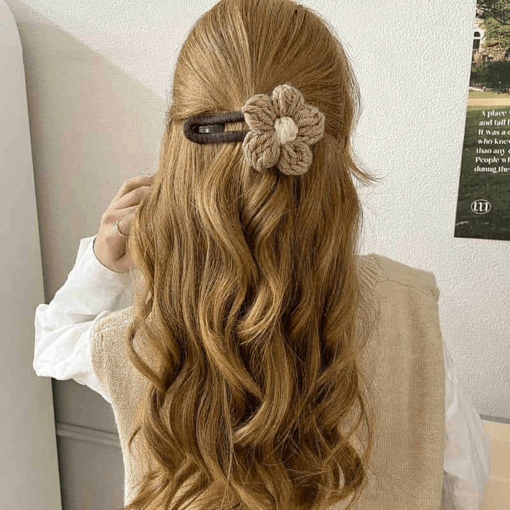 🌸Mjuk, tjock hårklämma – Icke-irriterande ankaformad klämma