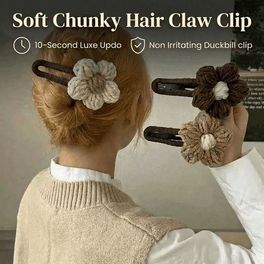 🌸Mjuk, tjock hårklämma – Icke-irriterande ankaformad klämma