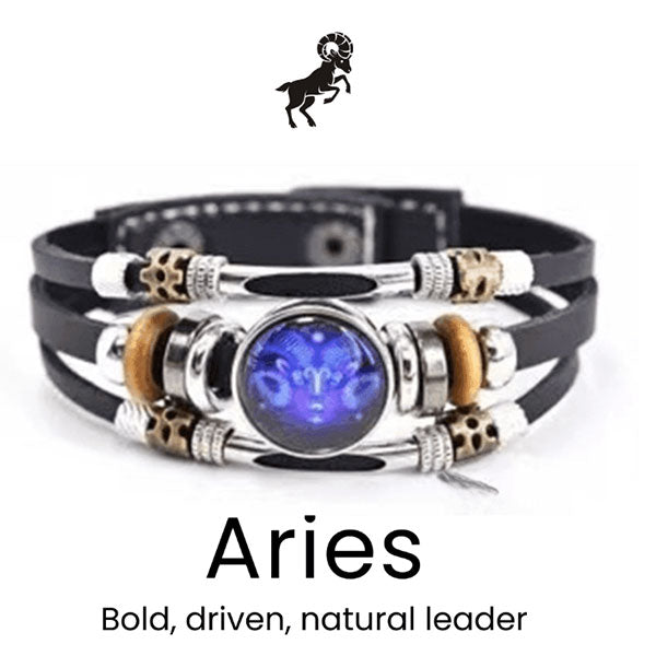 🌌 Bär ditt öde: Armbandet med de 12 stjärntecknen 🌌