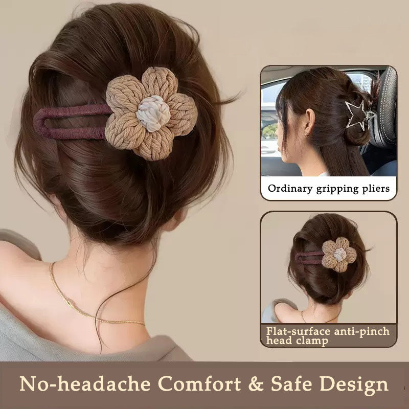 🌸Mjuk, tjock hårklämma – Icke-irriterande ankaformad klämma