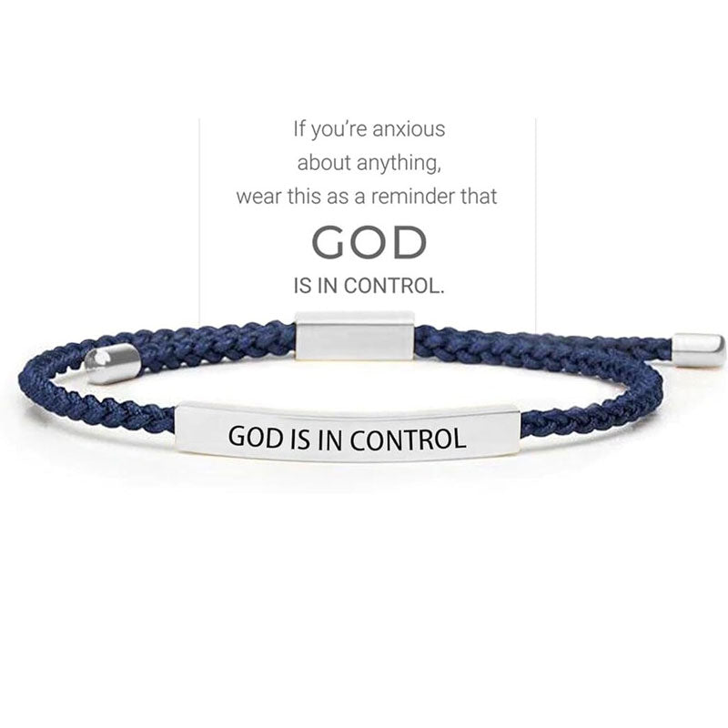 ✨📿 Vävt armband i rostfritt stål – motiverande och inspirerande armband med borttagbar tryck! ✨🦾