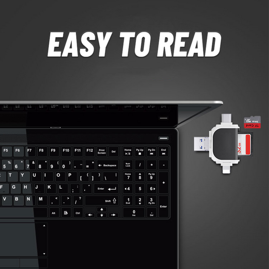 4-i-1 multifunktionell kortläsare