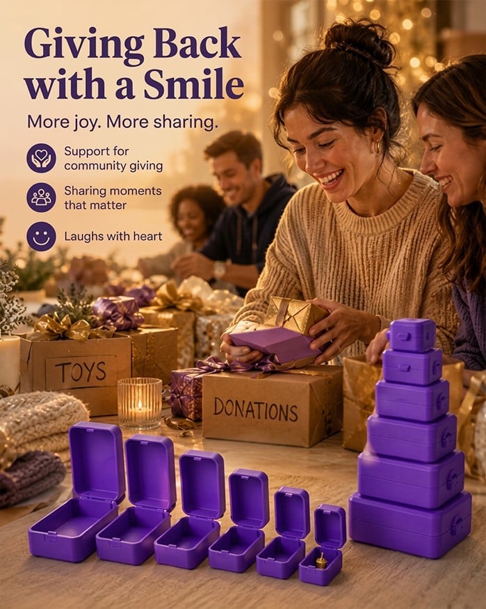 🎁 6-layer gift box for pranks and surprises | Choose your surprise: a middle finger, a spider or the number 67