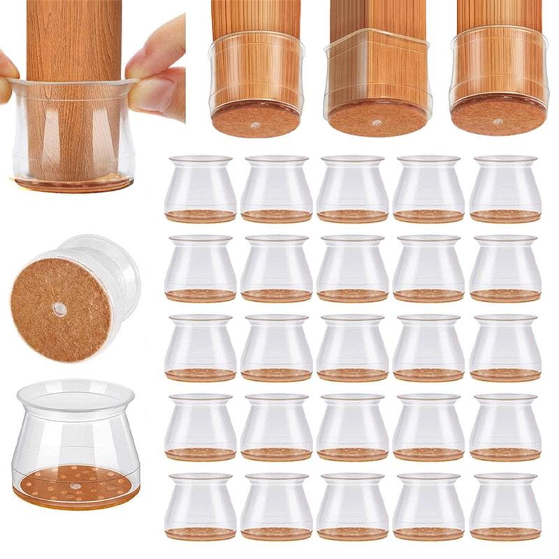 ✨ Universella gummibenskydd för stolar – Passar alla stolsbensformer, reptåliga och slitstarka, den ultimata lösningen för att skydda dina golv.