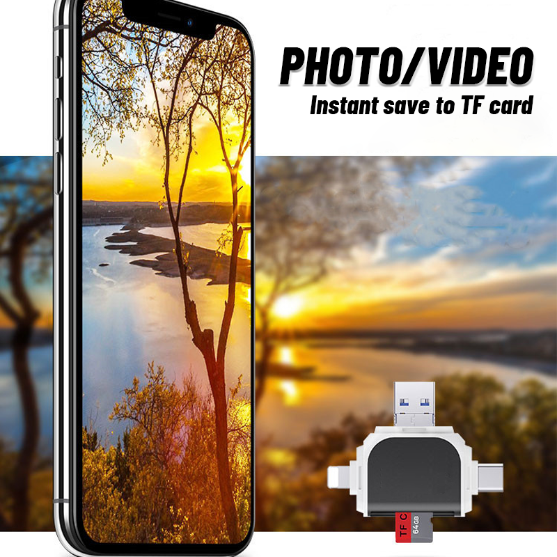 4-i-1 multifunktionell kortläsare