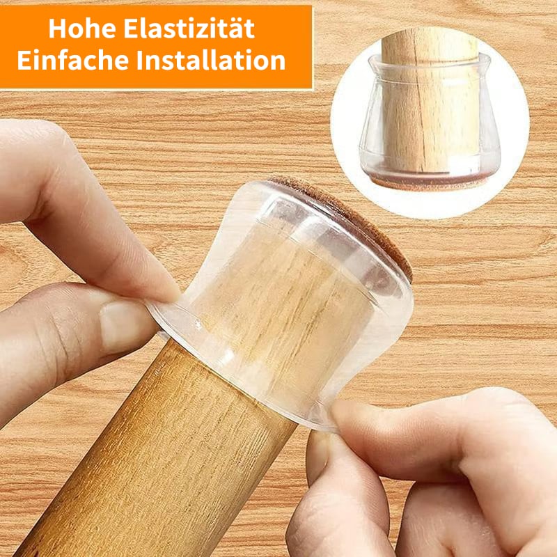 ✨ Universella gummibenskydd för stolar – Passar alla stolsbensformer, reptåliga och slitstarka, den ultimata lösningen för att skydda dina golv.