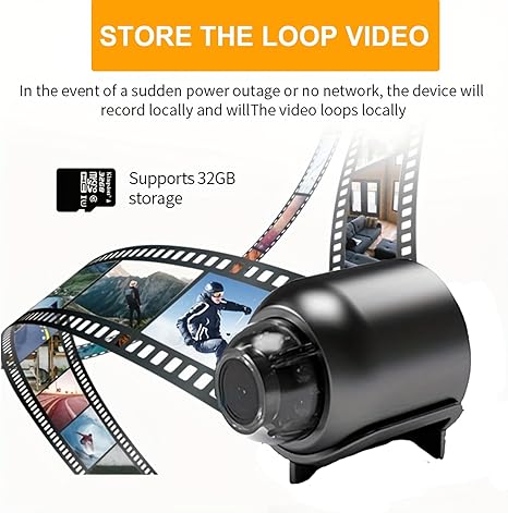 🔥Trådlösa dolda kameror, kompakta inomhus- och utomhuskameror med fjärrövervakningsfunktion