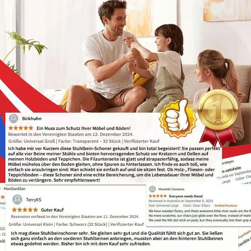 ✨ Universella gummibenskydd för stolar – Passar alla stolsbensformer, reptåliga och slitstarka, den ultimata lösningen för att skydda dina golv.