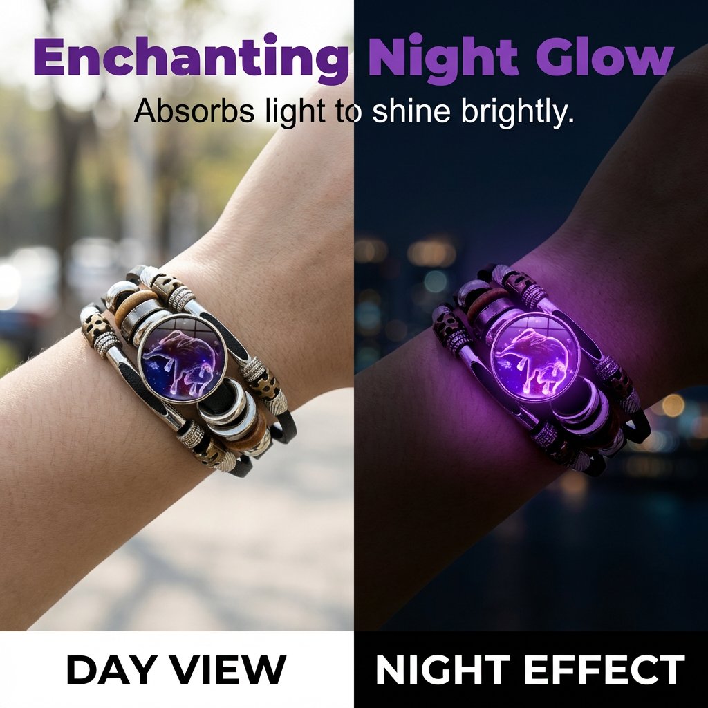 🌌 Bär ditt öde: Armbandet med de 12 stjärntecknen 🌌