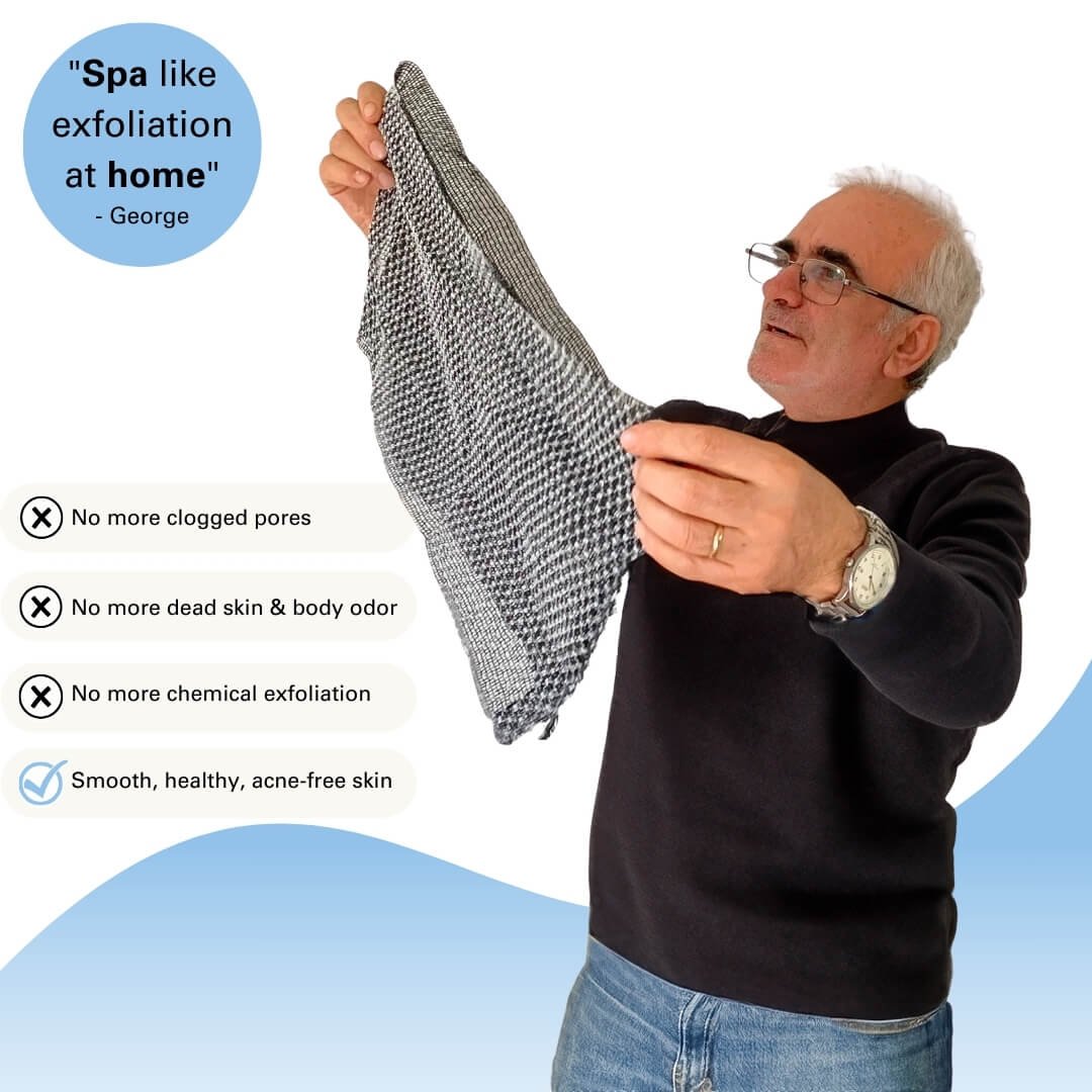 🎁Sista dagen: Köp 1, få 2 gratis🔥🧼Exfolierande antibakteriell duschhandduk🚿