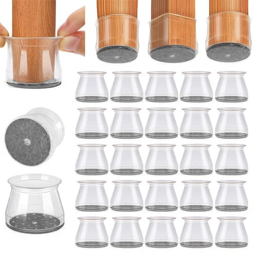 ✨ Universella gummibenskydd för stolar – Passar alla stolsbensformer, reptåliga och slitstarka, den ultimata lösningen för att skydda dina golv.