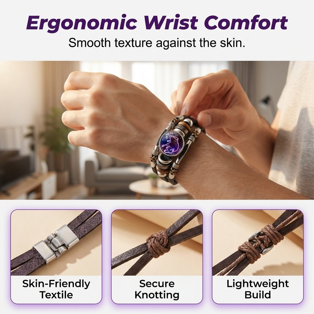🌌 Bär ditt öde: Armbandet med de 12 stjärntecknen 🌌
