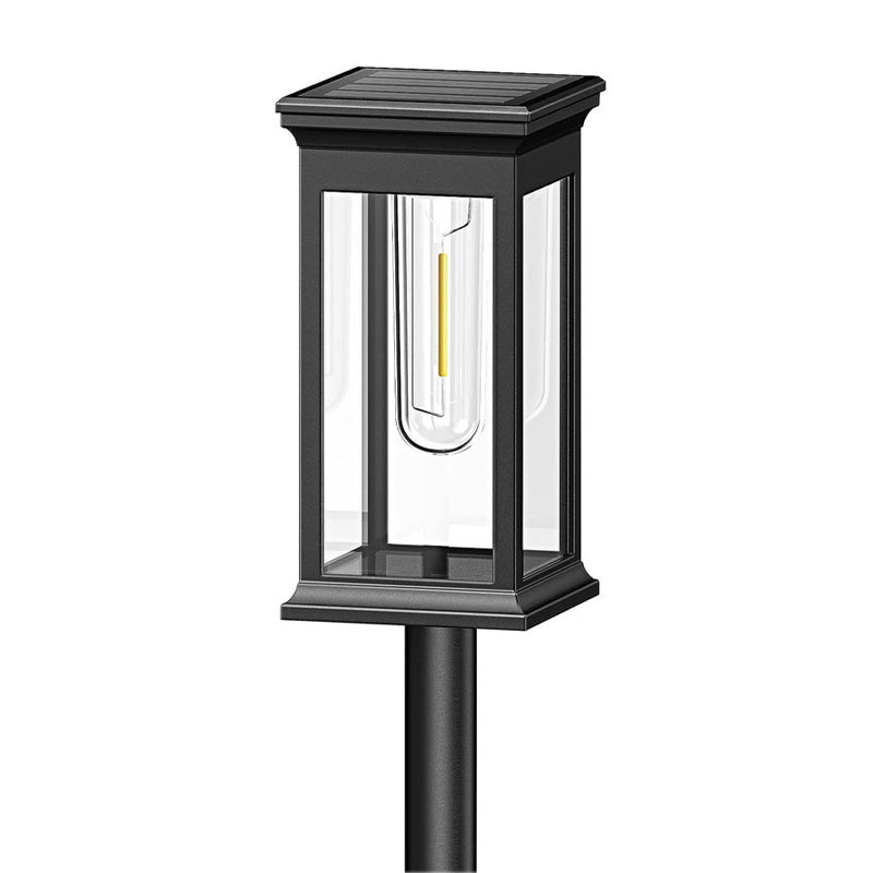 🌞 Solcellsdriven trädgårdslampa med glödtrådseffekt – Vattentät och idealisk för gångar och gräsmattor